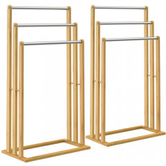 Držiak na uteráky 46 x 24 x 84 cm bambus | 2 kusy č.2