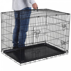 Prepravný box pre psov 91 x 61 x 67 cm | čierna č.3