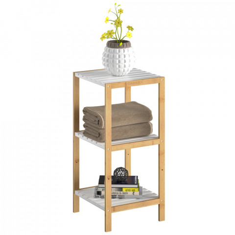 Bambusová polička do kúpeľne | 80 x 33 x 34 cm č.2