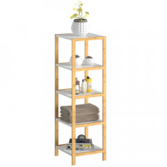 Bambusová polička do kúpeľne | 140 x 33 x 34 cm č.2