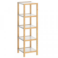 Bambusová polička do kúpeľne | 140 x 33 x 34 cm č.3