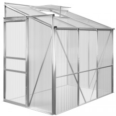 Hliníkový bočný polykarbonátový skleník 3,65 m³ | 192 x 127 x 202 cm č.3