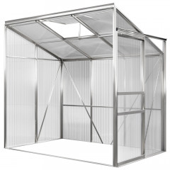 Hliníkový bočný polykarbonátový skleník 3,65 m³ | 192 x 127 x 202 cm č.2