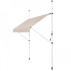 Teleskopická markíza 300 x 120 cm | béžová č.2