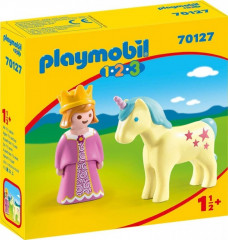 Playmobil 1.2.3 70127 Princezná s jednorožcom č.1