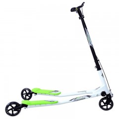 Skladacia kolobežka s tromi kolesami, zelená č.1