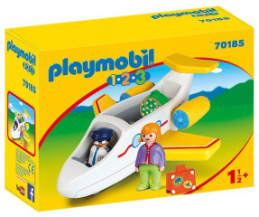 Playmobil 1.2.3 70185 Lietadlo s cestujúcim č.1