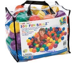 Plastové balóniky Intex 8 cm, 100 kusov č.1