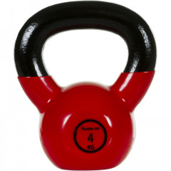 Kettlebell liatinový MOVIT 4 kg | čierno-červená č.1