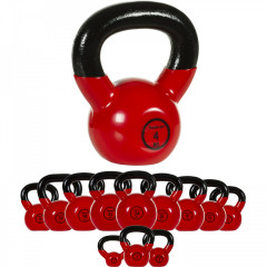 Kettlebell liatinový MOVIT 4 kg | čierno-červená č.3