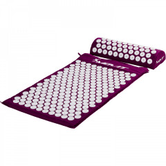 Akupresúrna podložka s vankúšom MOVIT 75 x 44 cm | fialová