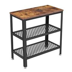 Rustikálny obdĺžnikový stôl s policami | 60 x 30 x 60 cm č.1