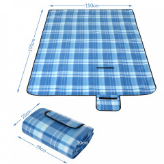 Pikniková deka nepremokavá 195x150cm | modrá č.2