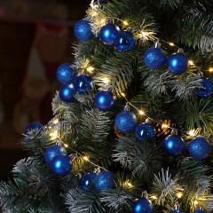 Vianočná LED reťaz modrá 2 m | teplá biela 40 LED diód č.3