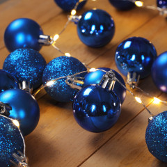 Vianočná LED reťaz modrá 2 m | teplá biela 40 LED diód č.2