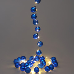 Vianočná LED reťaz modrá 2 m | teplá biela 40 LED diód č.1