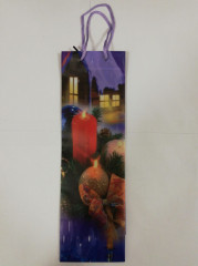 Darčeková taška na víno so sviečkami 37 x 11,5 x 8 cm | 5 kusov