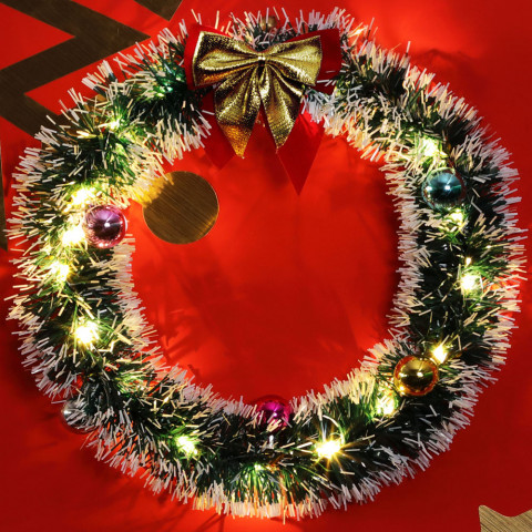 Vianočný LED veniec Ø 32 cm | 20 LED diód č.3