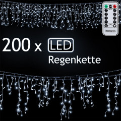 Vianočná LED reťaz 5 m | studená biela 200 LED diód č.2