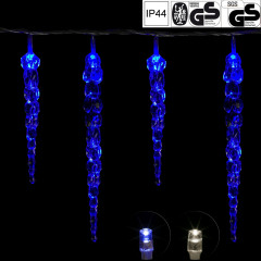 Vianočná LED reťaz cencúle 5,5 m | modrá 40 LED č.2