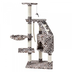Škrabadlo pre mačky 118x50x40 cm | leopardí vzor