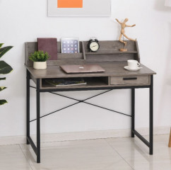 Priemyselný stôl 106 x 53 x 95 cm | sivo-hnedá č.2