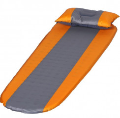 Samonafukovací matrac s vankúšom 183 x 55 x 3 cm | oranžovo-sivá č.2