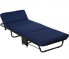 Skladacia posteľ 184 x 65 x 26 cm | modrá č.2