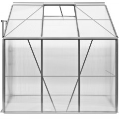 Hliníkový bočný polykarbonátový skleník so základňou 3,65 m³ | 192 x 127 x 202 cm č.2