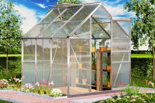 Hliníkový polykarbonátový skleník 5,85 m² | 190 x 190 x 195 cm č.1