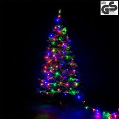 Vianočné LED osvetlenie 60 m | farebné 600 LED | zelený kábel č.3