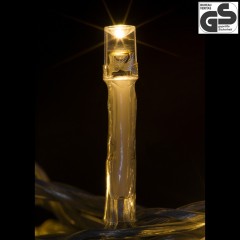 Vianočné LED osvetlenie 60 m | teplá biela 600 LED | zelený kábel č.3