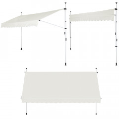 Teleskopická markíza 350 x 176-305 cm | béžová č.2