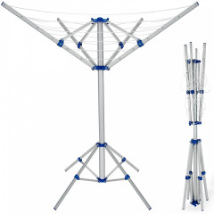 Hliníková otočná sušička 103 x 168 cm | strieborná č.3