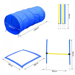 Prekážky agility pre psy s tunelom č.3