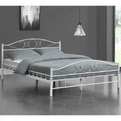 Kovová posteľ Toskana 180 x 200 cm | biela č.1
