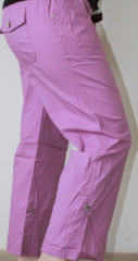 Dámske plátenné 3/4 nohavice | Purple č.3