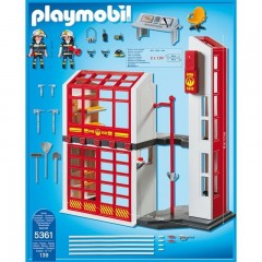 Playmobil 5361 Hasičská stanica s alarmom č.2
