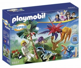 Playmobil 6687 Stratený ostrov s Alienom a raptorom