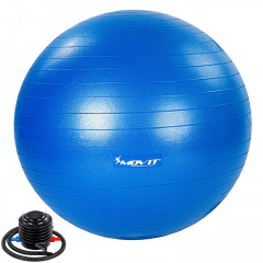 Gymnastická lopta 55 cm s pumpou na nohy | modrá č.1