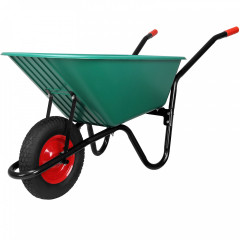 Záhradný plastový vozík 100 l / 150 kg | zelený