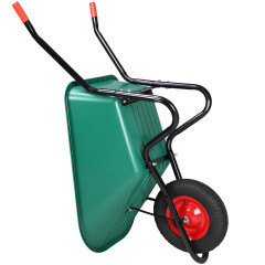Záhradný plastový vozík 100 l / 150 kg | zelený č.3