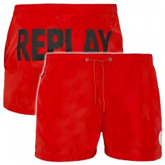 Pánske kúpacie šortky Replay červené L č.1