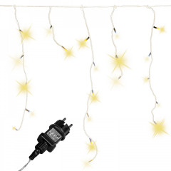 Vianočná LED reťaz dážď 15 m | teplá biela 600 LED č.1