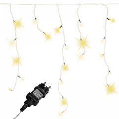 Vianočná LED reťaz dážď 15 m | teplá biela 600 LED
