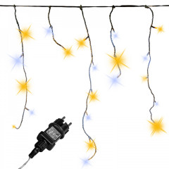 Vianočná LED reťaz 600 LED 15 m | studená + teplá biela č.1