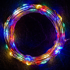 Vianočná LED reťaz 100 LED farebných | 2 kusy č.2