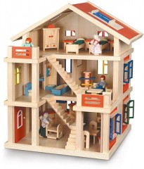 Drevený domček pre bábiky Bayer Chic 2000