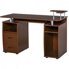 Počítačový stôl 120 x 55 x 85 cm | hnedá č.1