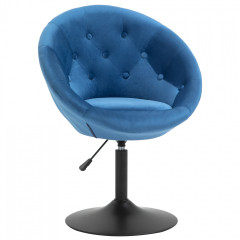 Dizajnové otočné kreslo 66 x 60 x 82-94 cm | modrá